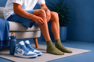 بافت حمایتی کشسان دور قوس کف پا برای راحتی و فیت کامل داخل انواع کتانی و رانینگ