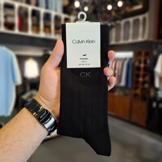 پاخور جوراب ساق‌دار طرح CK مناسب استایل روزمره