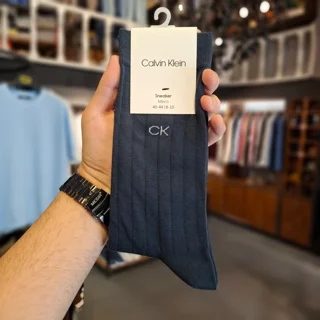 پاخور جوراب ساق‌دار طرح CK مناسب استایل روزمره