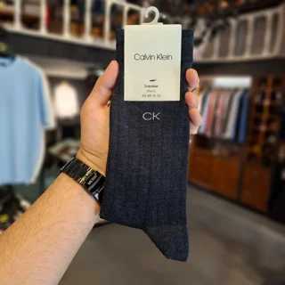 پاخور جوراب ساق‌دار طرح CK مناسب استایل روزمره