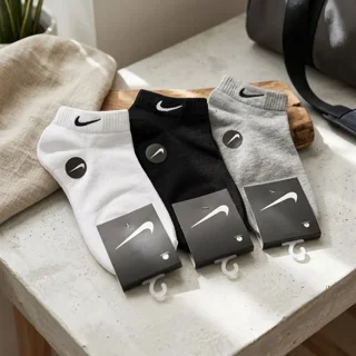 پک 3 تایی جوراب مچی اسپرت مردانه طرح Nike با رنگ‌بندی