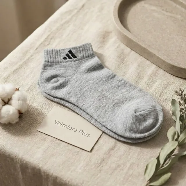 جوراب مچی طرح Adidas – طوسی روشن
